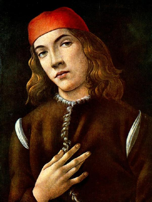 BOTTICELLI, Sandro Portrait of a Young Man  fdgdf oil painting image